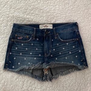 Hollister Rhinestone High Rise Shorts Size 1